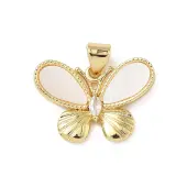 Brass Micro Pave Cubic Zirconia Pendants