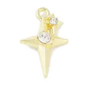 Rack Plating Alloy Crystal Rhinestone Pendants