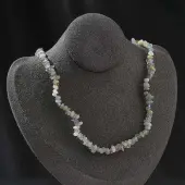 Natural Morganite Chip Beaded Necklaces for Men Women