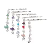 Natural Gemstone Chip & Pearl Hair Bobby Pin