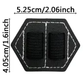 Self-adhesive Leather Pen Holder for Notebook