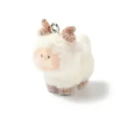 Flocky Opaque Resin Pendants