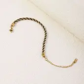 Twisted Nylon Cord Bracelets for Women