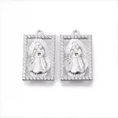 Brass Micro Pave Clear Cubic Zirconia Pendants
