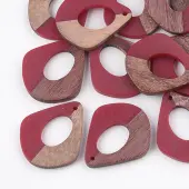 Resin & Walnut Wood Pendants