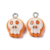 Halloween Theme Opaque Resin Pendants