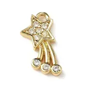 Brass Micro Pave Cubic Zirconia Charms