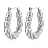 Non-Tarnish 304 Stainless Steel Hoop Earrings
