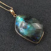 Natural Labradorite Pendants