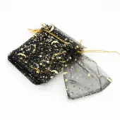 Hot Stamping Rectangle Organza Drawstring Gift Bags