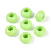 Opaque Acrylic European Beads