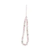 Rondelle Glass & Polymer Clay Rhinestone Beads Phone Hand Strap Chains