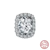 Rhodium Plated 925 Sterling Silver Beads