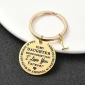Valentine's Day Brass & 201 Stainless Steel Keychain