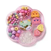 Children's Day Theme Maple Wood Jewelry Set DIY Making Kits