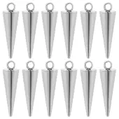 12Pcs 304 Stainless Steel Pendants