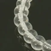 6mm Transparent Clear Round Glass Spacer Beads Strands