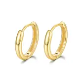 925 Sterling Silver Huggie Hoop Earrings
