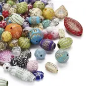 Plated Acrylic Beads