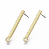 Smooth Surface Alloy Stud Earring Findings