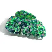 Leaf Cellulose Acetate Claw Hair Clips