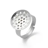 Non-Tarnish 304 Stainless Steel Sieve Ring Settings