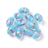 Handmade Silver Foil Glass Lampwork Beads