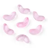 Spray Painted Transparent Glass Beads