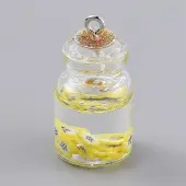 Transparent Glass Wishing Bottle Pendant Decorations