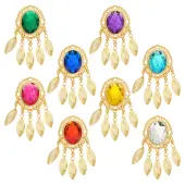 8Pcs 8 Colors Iron Big Pendants