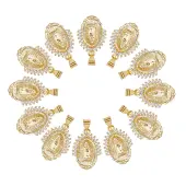 12Pcs Brass Pendants