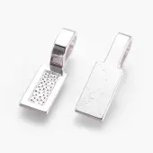 Tibetan Style Alloy Glue-on Flat Pad Bails