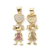 Brass Cubic Zirconia Pendants