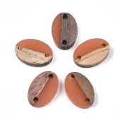 Resin & Walnut Wood Links connectors