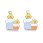 Halloween Theme Alloy Enamel Pendants