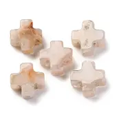 Natural Cherry Blossom Agate Beads