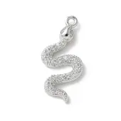 Brass Micro Pave Clear Cubic Zirconia Pendants