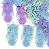 Ion Plating(IP) 201 Stainless Steel Filigree Pendants