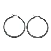 304 Stainless Steel Flattened Big Hoop Earrings for Women