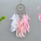 Woven Web/Net with Feather Decorations