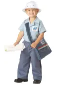 Postman Uniform Toddler Costume | Occupation Costumes