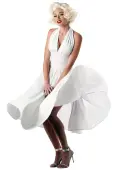 Marilyn Monroe Costume Dress | Sexy White Costume Dress