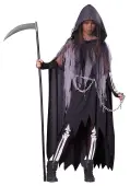 Tween Miss Reaper Costume for Girls | Gothic Cosplay