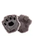 Fingerless Gray Paw Costume Accessory