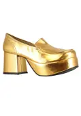 Gold Daddio Pimp Men's Costume Shoes | Pimp Accessories