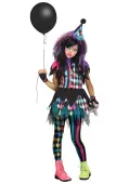 Twisted Circus Clown Costume for Girls | Kid's Clown Costumes