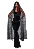 Gothic Lace Cape for Women | Cloaks and Capes