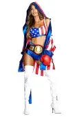 Sexy Get 'Em Champ Women's Boxer Costume