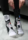 Foot Forward Astronaut Adult Socks | Adult Funny Socks
