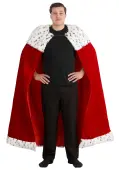 Long Royal Red Cape Accessory